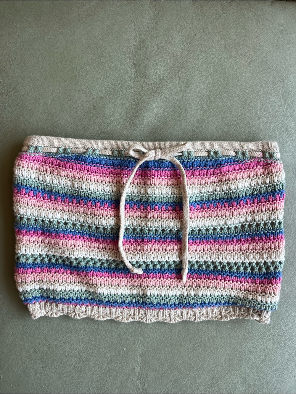 Hollister 100% Cotton Crochet Knit Tube Top